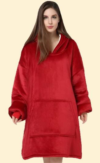 SnuggleShell Blanket Hoodie - Red